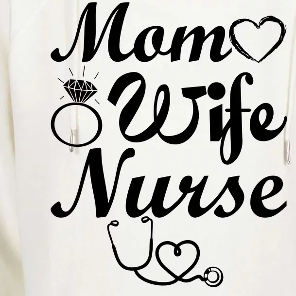 Mom Wife Nurse Womens Funnel Neck Pullover Hood