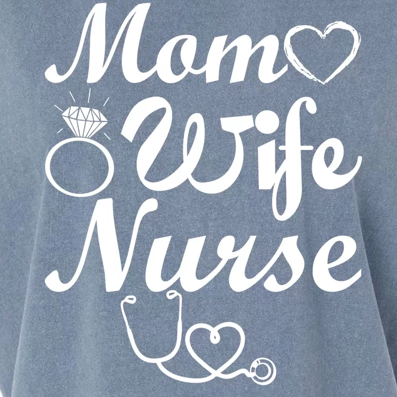 Mom Wife Nurse Garment-Dyed Women's Muscle Tee