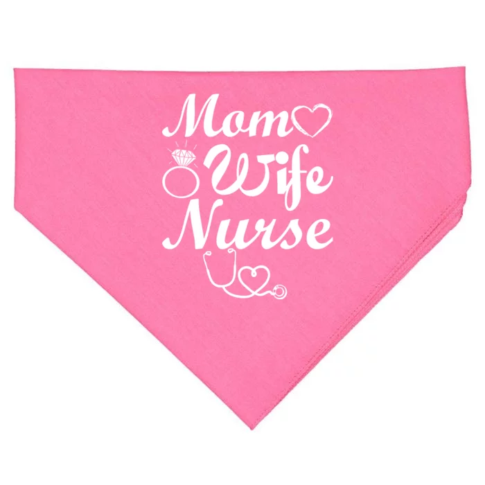 Mom Wife Nurse USA-Made Doggie Bandana