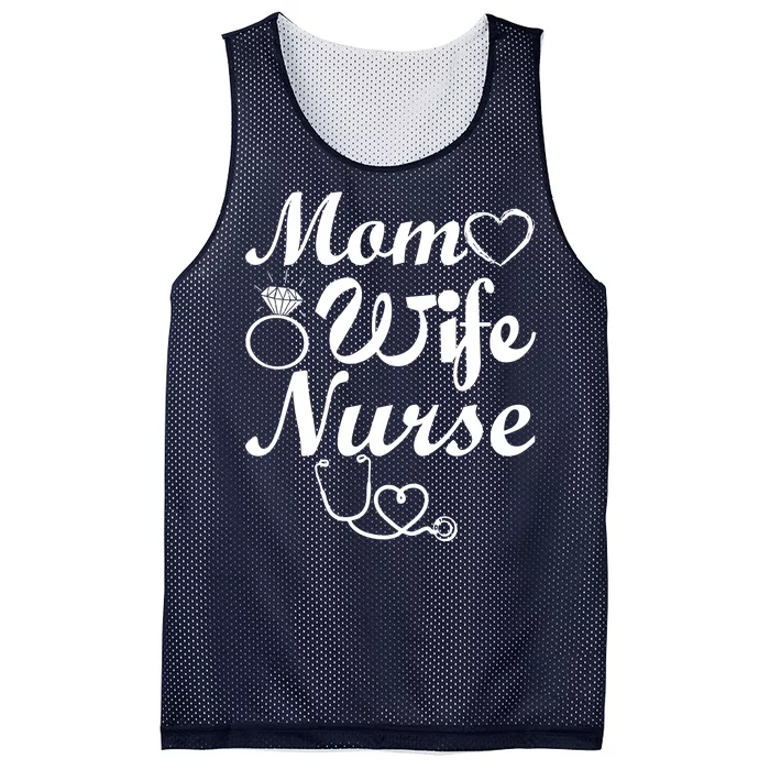 Mom Wife Nurse Mesh Reversible Basketball Jersey Tank