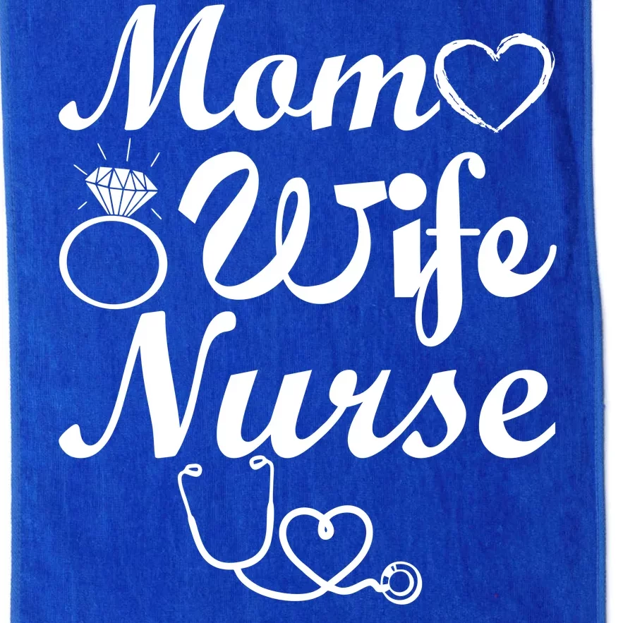 Mom Wife Nurse Platinum Collection Golf Towel