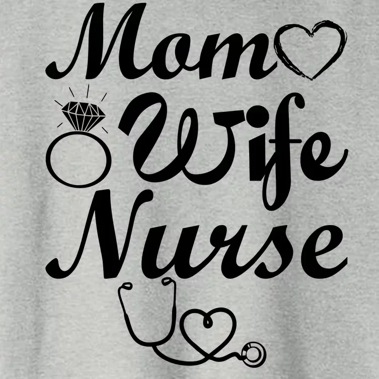 Mom Wife Nurse Women's Crop Top Tee