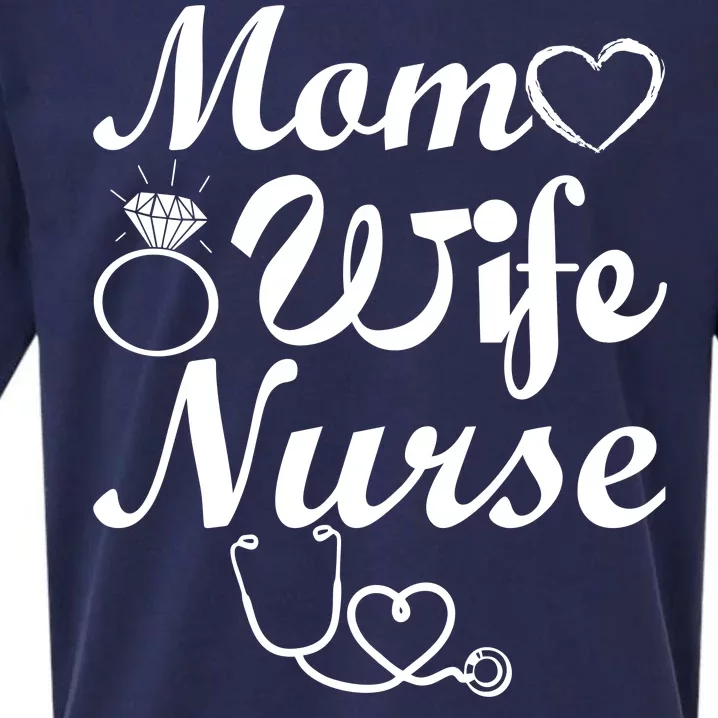 Mom Wife Nurse Sueded Cloud Jersey T-Shirt