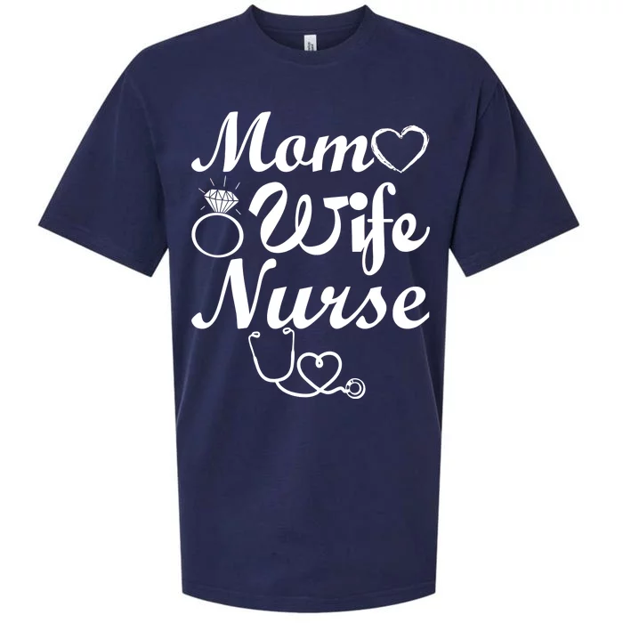 Mom Wife Nurse Sueded Cloud Jersey T-Shirt