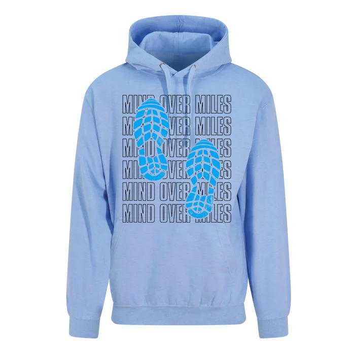 Mind Over Miles, Endurance Running Lover Unisex Surf Hoodie