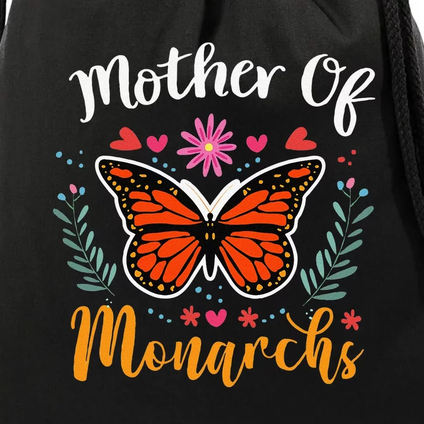 Mother Of Monarchs Mother's Day Monarch Butterfly Gift Drawstring Bag