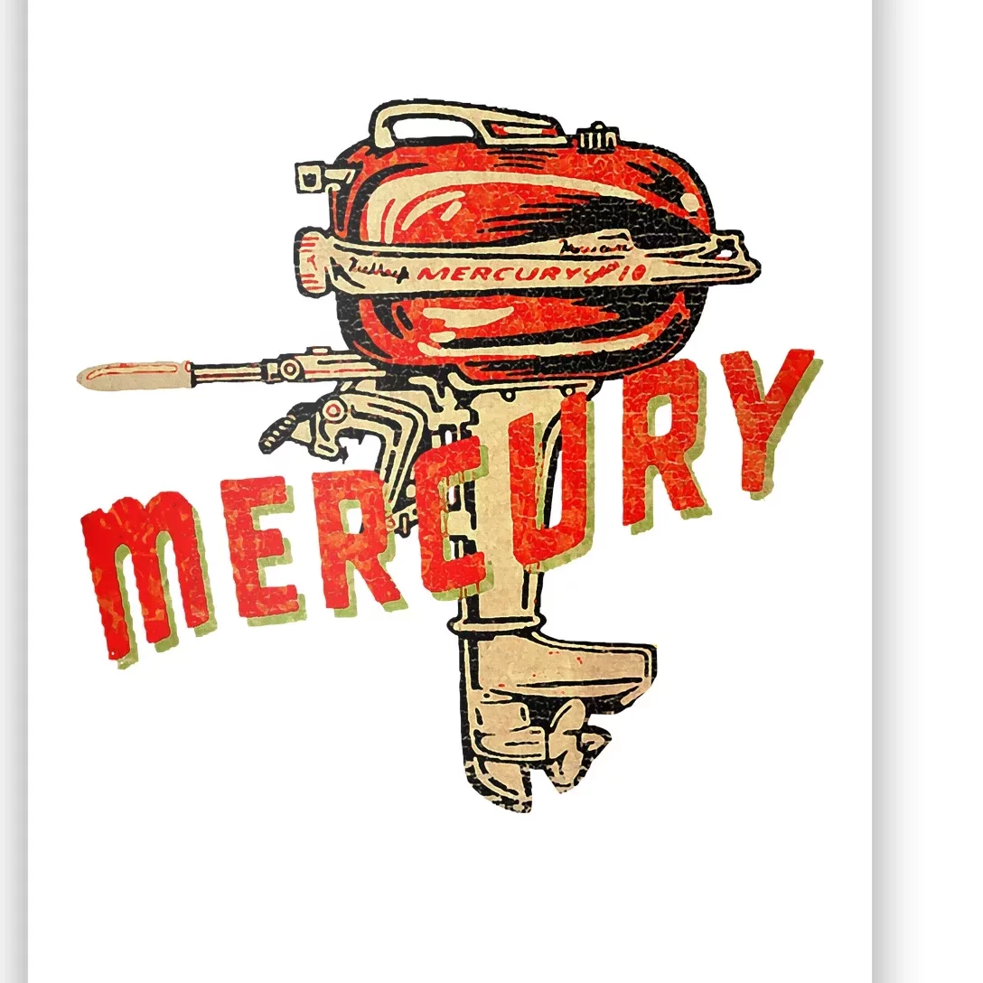 Mercury Outboard Motor Poster