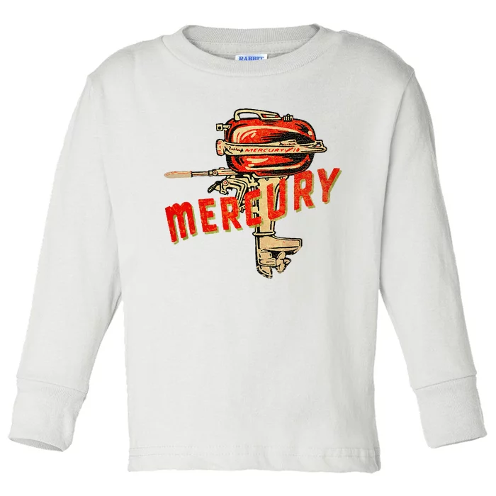 Mercury Outboard Motor Toddler Long Sleeve Shirt