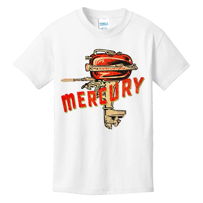 Mercury Outboard Motor Kids T-Shirt