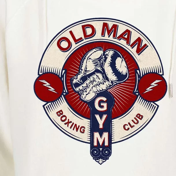 Mma Old Man Boxing Club Combat Womens Funnel Neck Pullover Hood