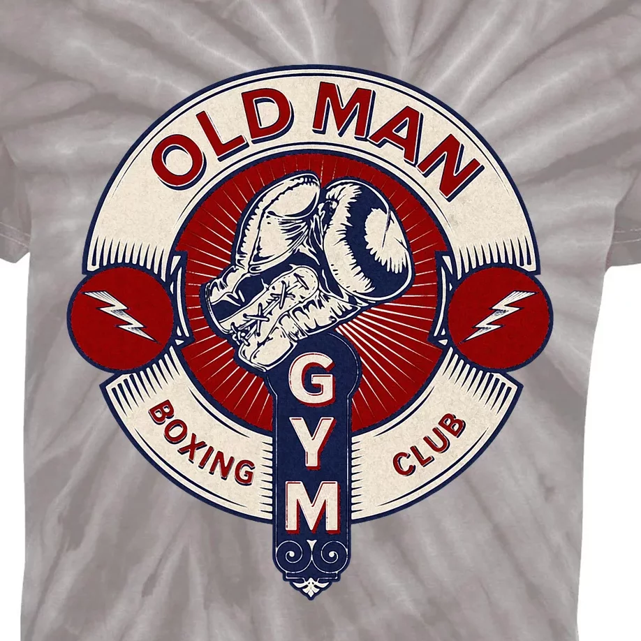 Mma Old Man Boxing Club Combat Kids Tie-Dye T-Shirt