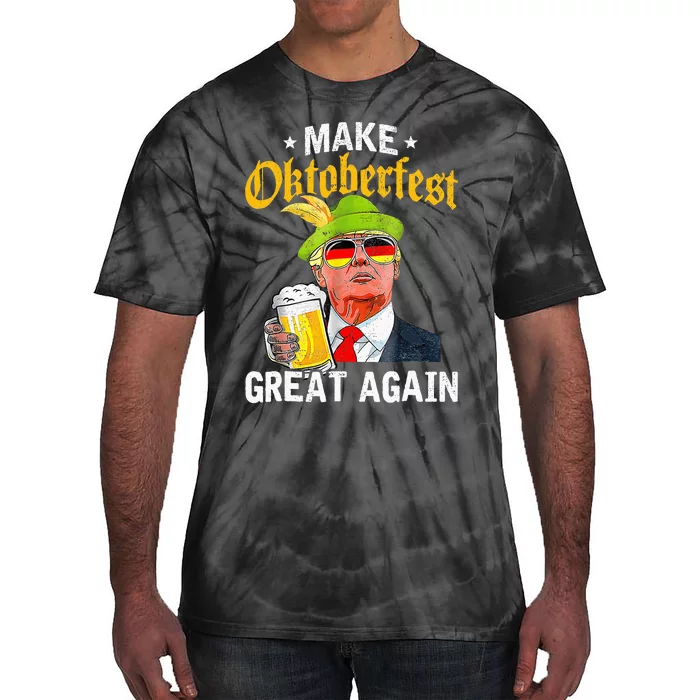 Munich Oktoberfest Make October Fest Great Again Usa Tie-Dye T-Shirt