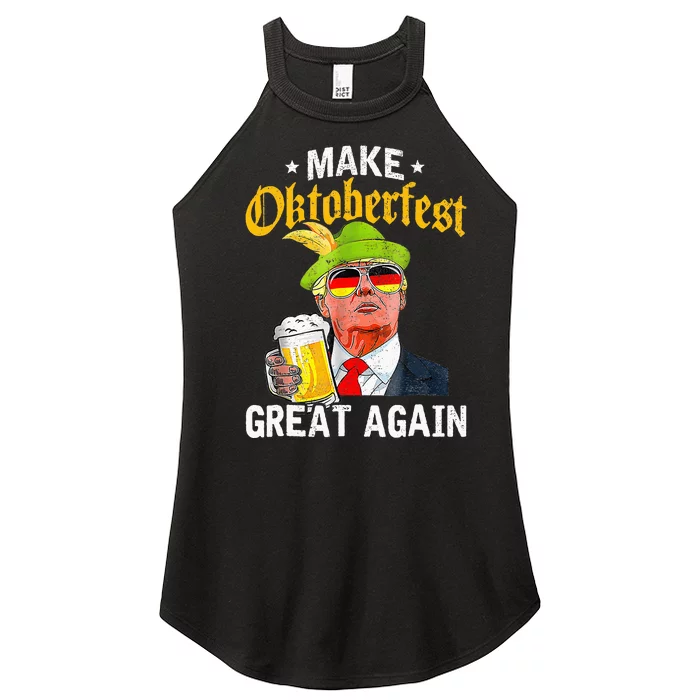 Munich Oktoberfest Make October Fest Great Again Usa Women’s Perfect Tri Rocker Tank