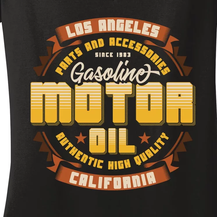 Motor Oil Women's V-Neck T-Shirt