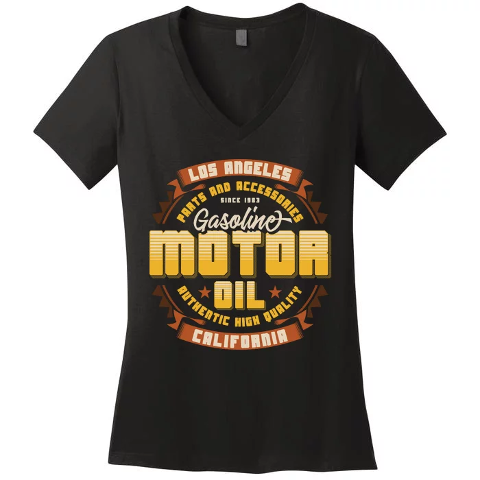 Motor Oil Women's V-Neck T-Shirt