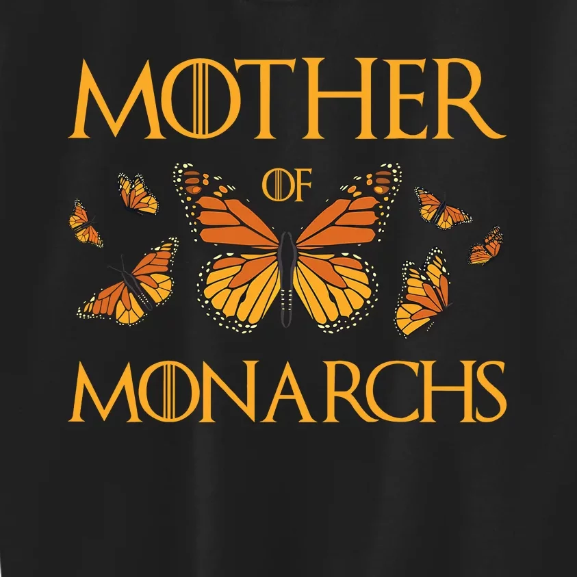 Mother Of Monarchs Butterfly Lover Insect Butterflies Kids Sweatshirt