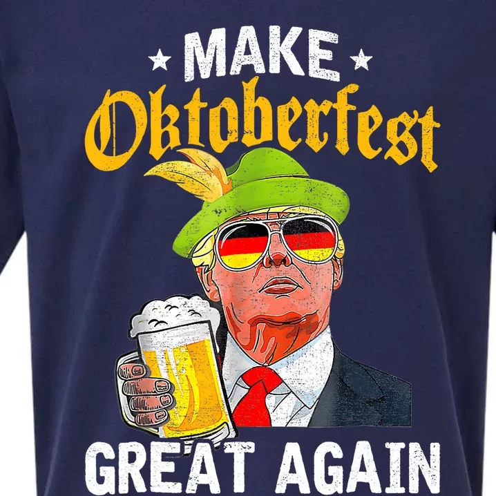 Munich Oktoberfest Make October Fest Great Again Usa Sueded Cloud Jersey T-Shirt