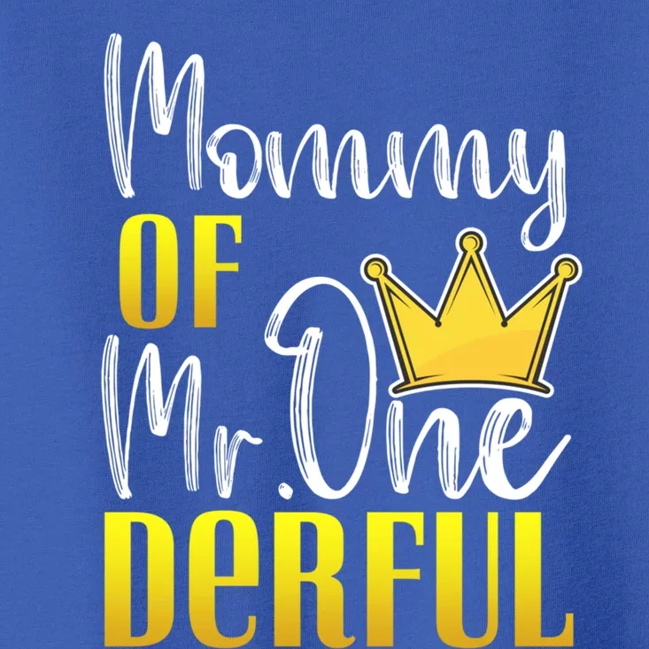 Mommy Of Mr Onederful 1st Birthday First Dad Matching Family Cute Gift Toddler T-Shirt