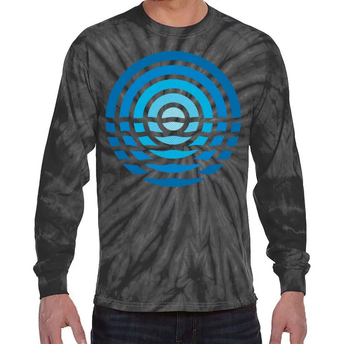 Moonrise Ocean Tie-Dye Long Sleeve Shirt