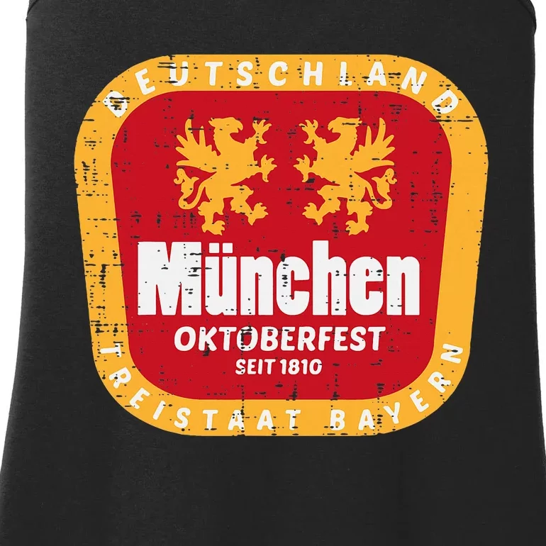 Munchen Oktoberfest Munich Bavarian Germany Ladies Essential Tank