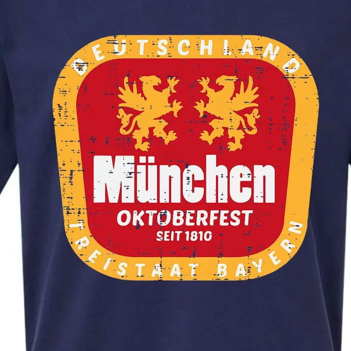 Munchen Oktoberfest Munich Bavarian Germany Sueded Cloud Jersey T-Shirt