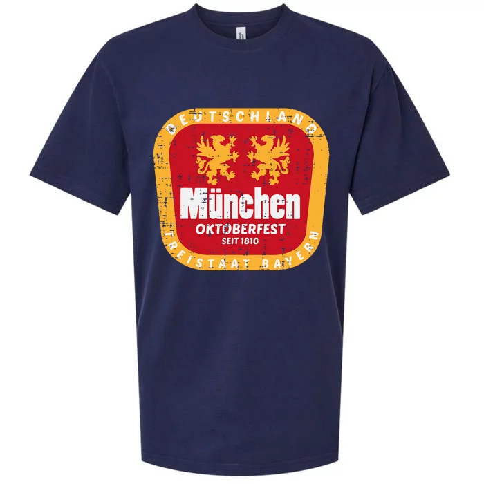 Munchen Oktoberfest Munich Bavarian Germany Sueded Cloud Jersey T-Shirt