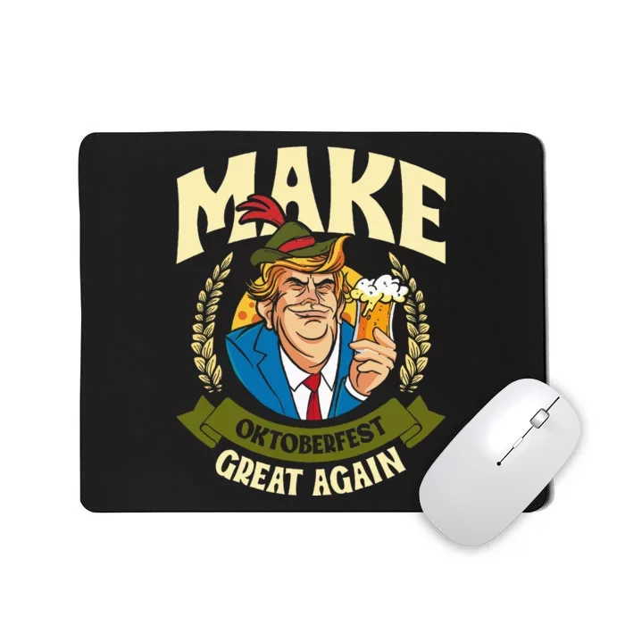 Munich Oktoberfest Make October Fest Great Again Usa Mousepad