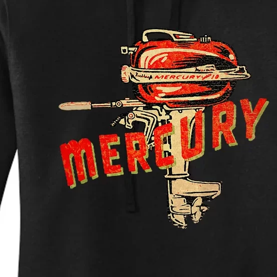 Mercury Outboard Motor Women's Pullover Hoodie