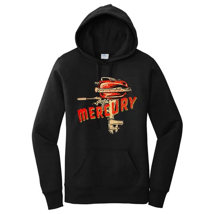 Mercury Outboard Motor Women's Pullover Hoodie