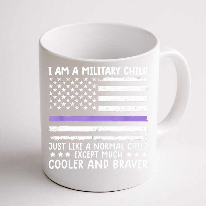 Month Of Military Strong I Am A Military Child Army Front & Back Coffee Mug