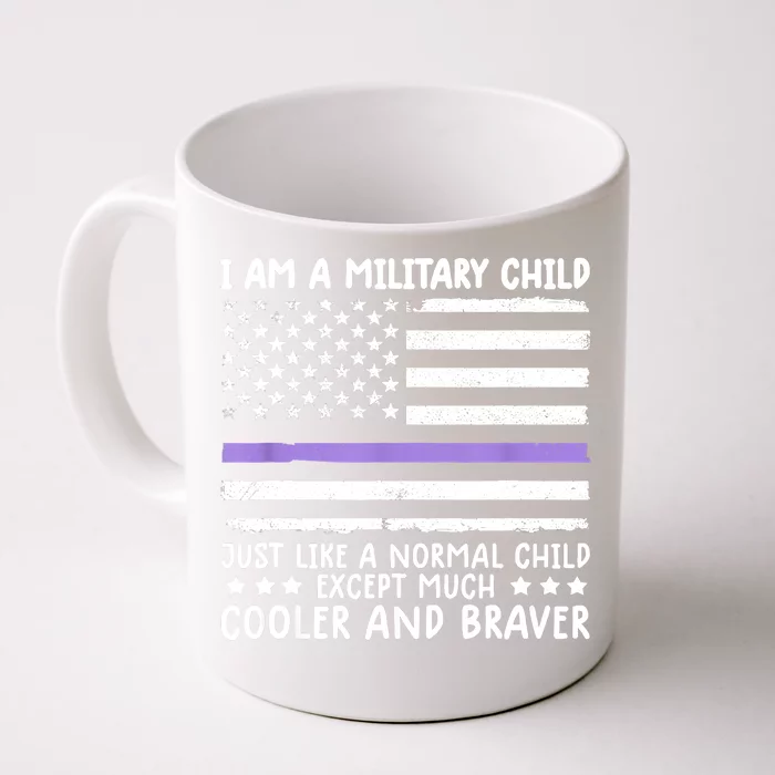 Month Of Military Strong I Am A Military Child Army Front & Back Coffee Mug