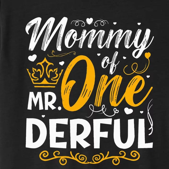 Mommy Of Mr One Derful Party Matching Family 1st Birthday ChromaSoft Performance T-Shirt