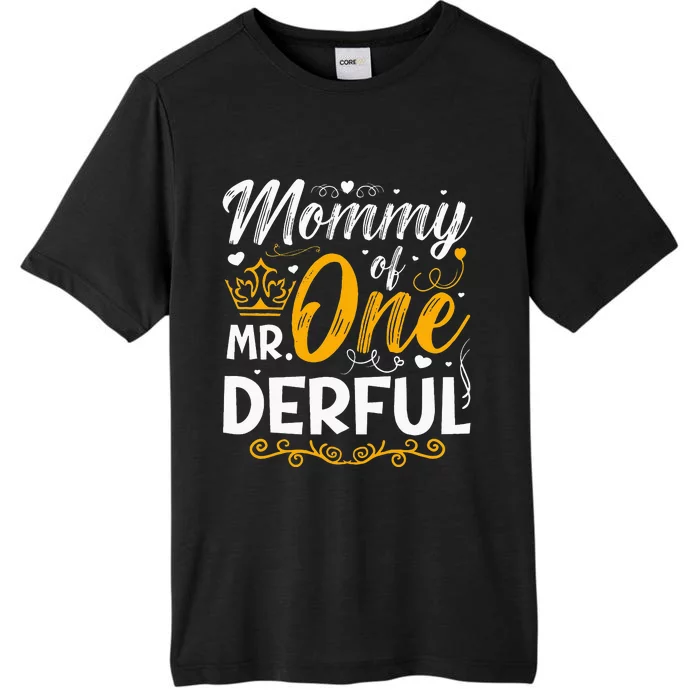 Mommy Of Mr One Derful Party Matching Family 1st Birthday ChromaSoft Performance T-Shirt