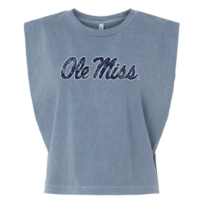 Mississippi O.L.E M.I.S.S Rebels Vintage Mascot Garment-Dyed Women's Muscle Tee