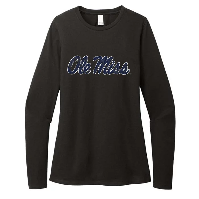 Mississippi Ole Miss Vintage Mascot Womens CVC Long Sleeve Shirt