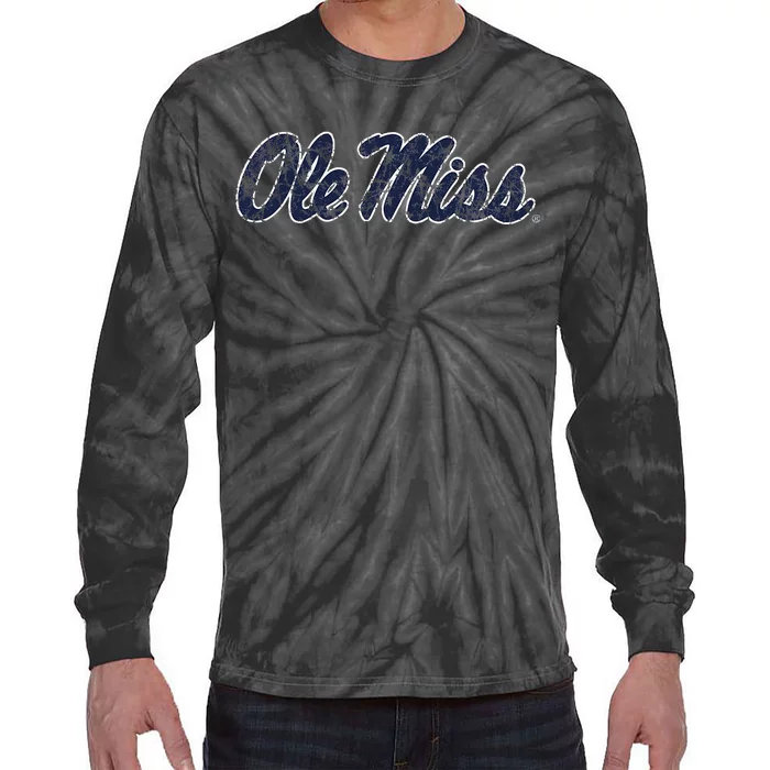 Mississippi Ole Miss Vintage Mascot Tie-Dye Long Sleeve Shirt