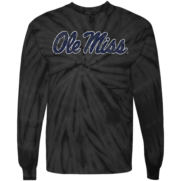 Mississippi Ole Miss Vintage Mascot Tie-Dye Long Sleeve Shirt