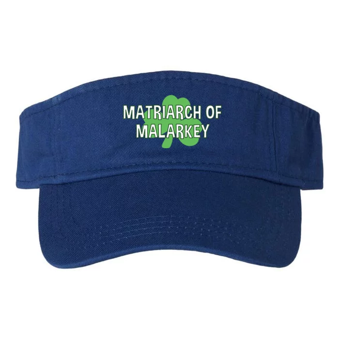 Matriarch Of Malarkey Gift Lucky Green Shamrock Gift Mom Stepmom Cool Gift Valucap Bio-Washed Visor