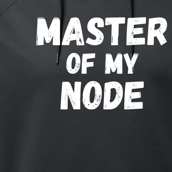 Master Of My Node, Bitcoin, Crypto, Blockchain, HODL Crypto Staking Performance Fleece Hoodie