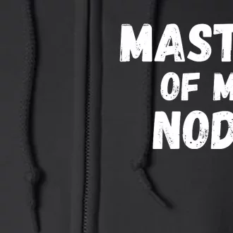 Master Of My Node, Bitcoin, Crypto, Blockchain, HODL Crypto Staking Full Zip Hoodie