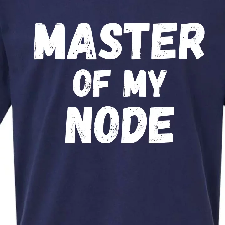 Master Of My Node, Bitcoin, Crypto, Blockchain, HODL Crypto Staking Sueded Cloud Jersey T-Shirt