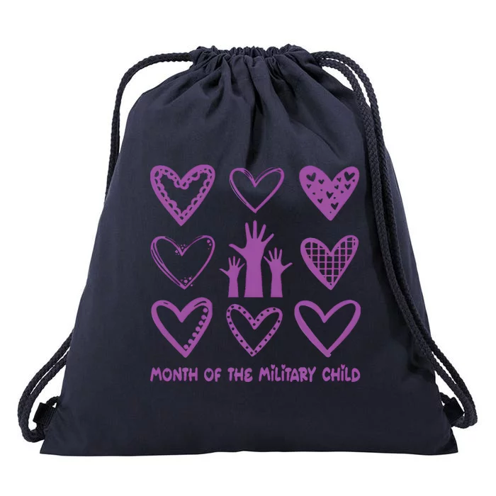 Month Of Military Child Military Child Awareness Drawstring Bag