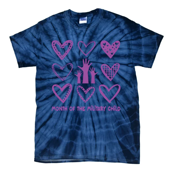 Month Of Military Child Military Child Awareness Tie-Dye T-Shirt