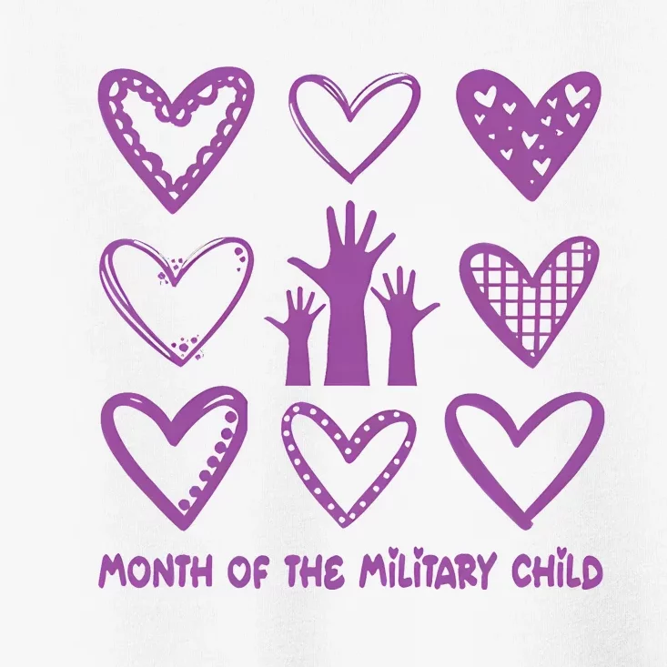 Month Of Military Child Military Child Awareness Toddler T-Shirt