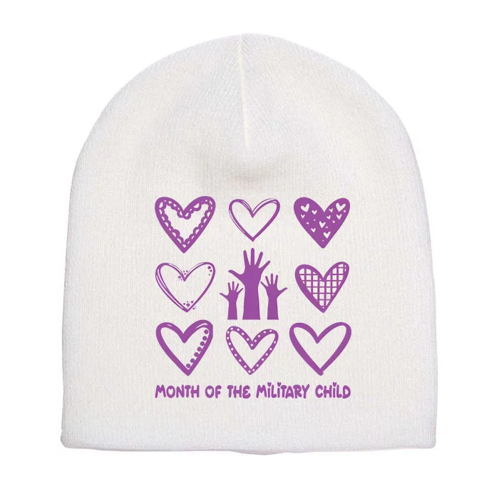 Month Of Military Child Military Child Awareness Short Acrylic Beanie