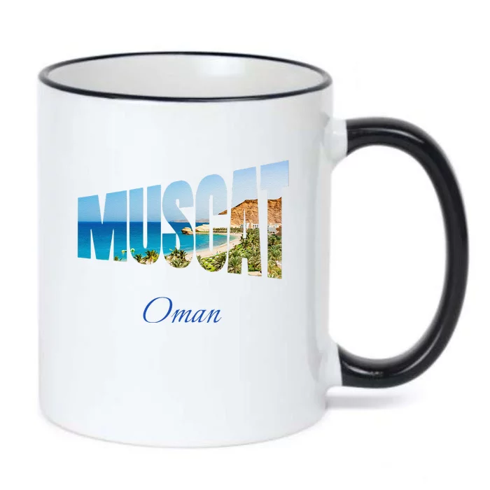 Muscat Oman Black Color Changing Mug