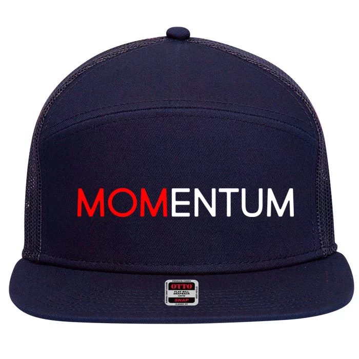 Momentum Mom 7 Panel Mesh Trucker Snapback Hat