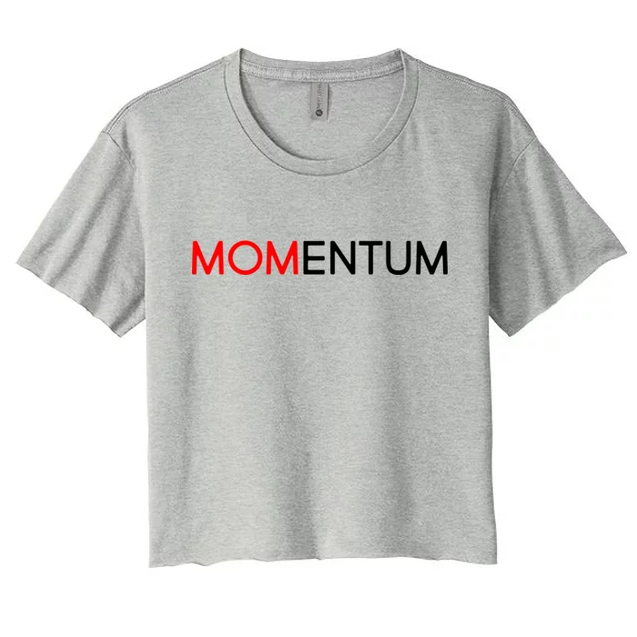 Momentum Mom Women's Crop Top Tee