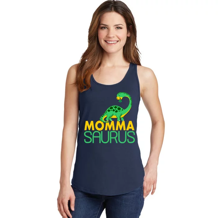 Momma Saurus Mommasaurus Dinosaur Cute Mom Ladies Essential Tank