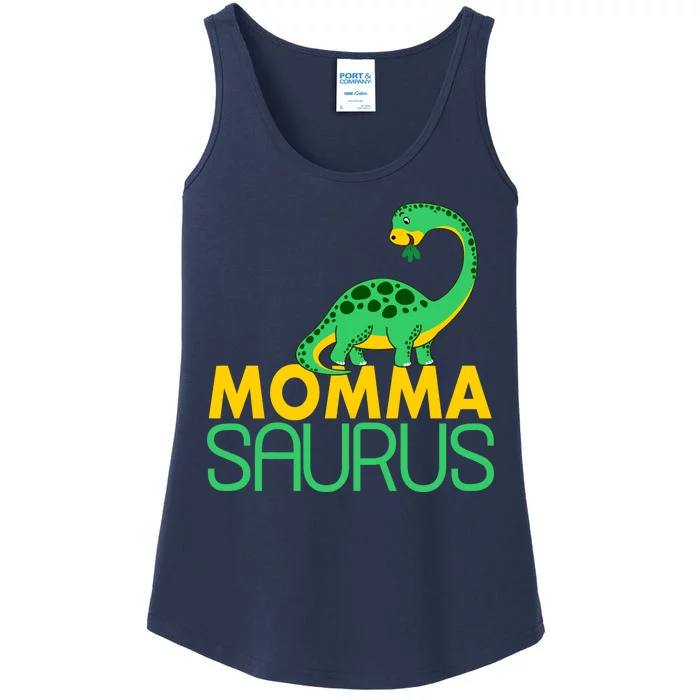 Momma Saurus Mommasaurus Dinosaur Cute Mom Ladies Essential Tank